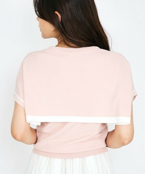 QUEENS COURT / クイーンズコート ニット・セーター | ケープレイヤードニットトップス≪手洗い可能≫ | 詳細6