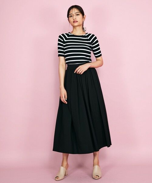 QUEENS COURT / クイーンズコート ニット・セーター | パール釦ボーダーリブニットトップス≪手洗い可能≫ | 詳細11