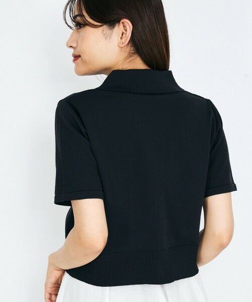 QUEENS COURT / クイーンズコート ニット・セーター | 配色ラインポロ襟ニットカーディガントップス≪手洗い可能≫ | 詳細16