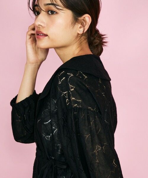 QUEENS COURT / クイーンズコート シャツ・ブラウス | 【SHIORI IRIE コラボ】レースカシュクールブラウス≪手洗い可能≫ | 詳細4