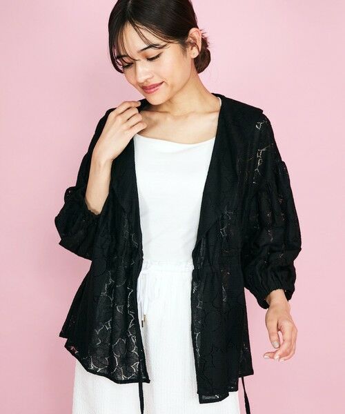 QUEENS COURT / クイーンズコート シャツ・ブラウス | 【SHIORI IRIE コラボ】レースカシュクールブラウス≪手洗い可能≫ | 詳細5