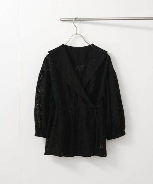 QUEENS COURT / クイーンズコート シャツ・ブラウス | 【SHIORI IRIE コラボ】レースカシュクールブラウス≪手洗い可能≫ | 詳細8