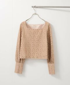 QUEENS COURT / クイーンズコート シャツ・ブラウス | 【SHIORI IRIE コラボ】スクエアネックレースブラウス≪手洗い可能≫