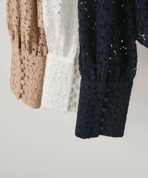 QUEENS COURT / クイーンズコート シャツ・ブラウス | 【SHIORI IRIE コラボ】スクエアネックレースブラウス≪手洗い可能≫ | 詳細8