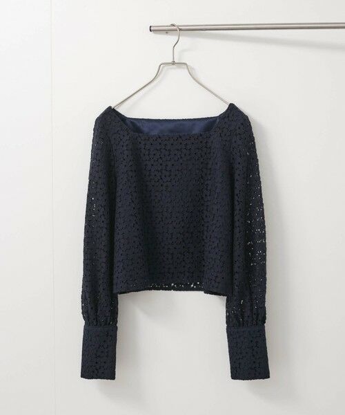 QUEENS COURT / クイーンズコート シャツ・ブラウス | 【SHIORI IRIE コラボ】スクエアネックレースブラウス≪手洗い可能≫ | 詳細9