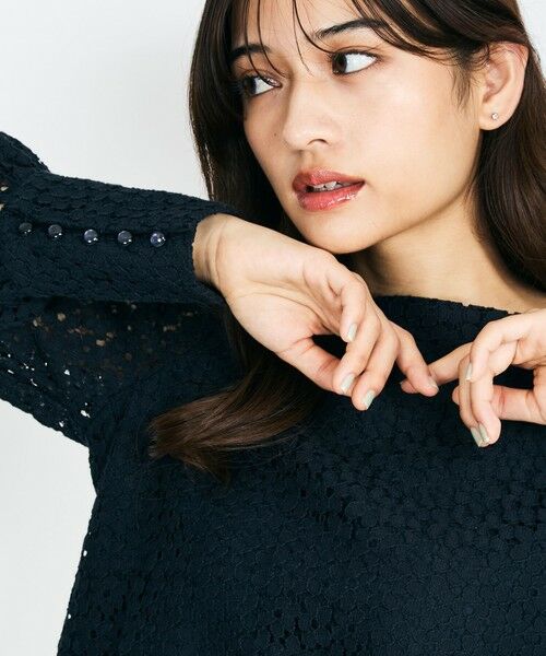 QUEENS COURT / クイーンズコート シャツ・ブラウス | 【SHIORI IRIE コラボ】スクエアネックレースブラウス≪手洗い可能≫ | 詳細5