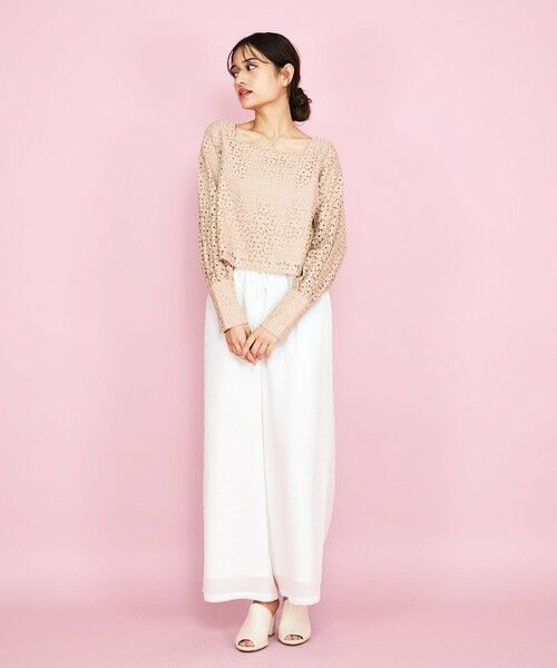 QUEENS COURT / クイーンズコート シャツ・ブラウス | 【SHIORI IRIE コラボ】スクエアネックレースブラウス≪手洗い可能≫ | 詳細13