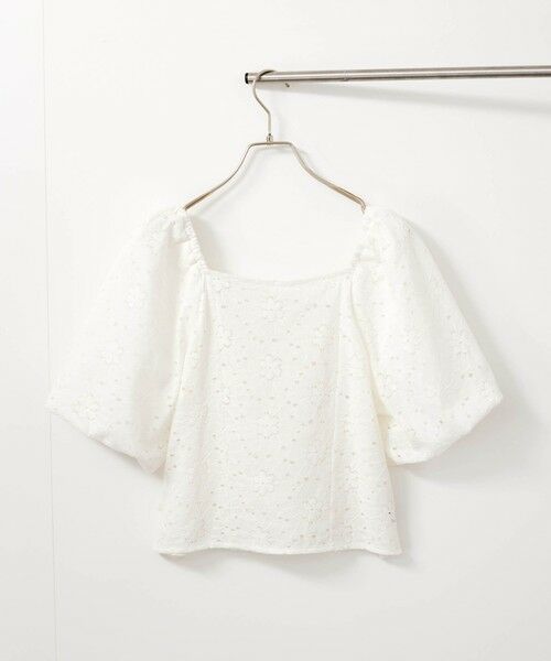 QUEENS COURT / クイーンズコート シャツ・ブラウス | 【SHIORI IRIE コラボ】2WAYオフショルレースブラウス≪手洗い可能≫ | 詳細4