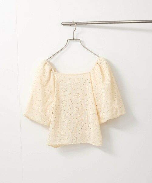QUEENS COURT / クイーンズコート シャツ・ブラウス | 【SHIORI IRIE コラボ】2WAYオフショルレースブラウス≪手洗い可能≫ | 詳細15