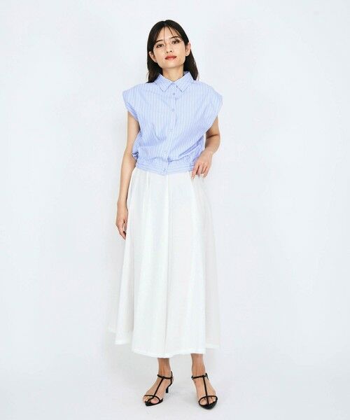 QUEENS COURT / クイーンズコート シャツ・ブラウス | ストライプノースリシャツ≪手洗い可能≫ | 詳細11