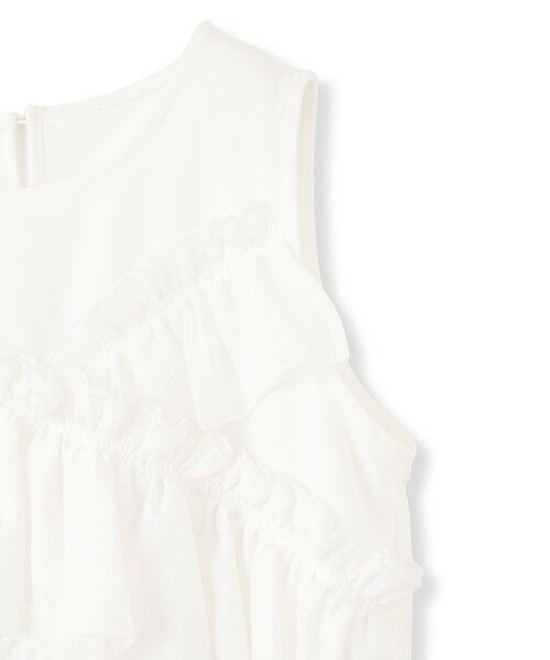 QUEENS COURT / クイーンズコート シャツ・ブラウス | シフォンフリルノースリブラウス≪手洗い可能≫ | 詳細9