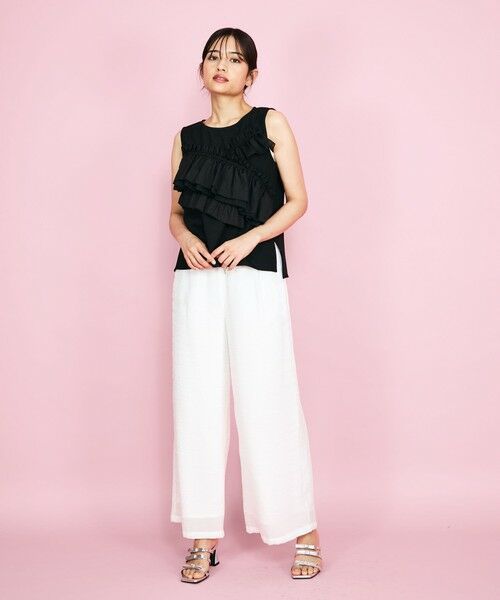 QUEENS COURT / クイーンズコート シャツ・ブラウス | シフォンフリルノースリブラウス≪手洗い可能≫ | 詳細17