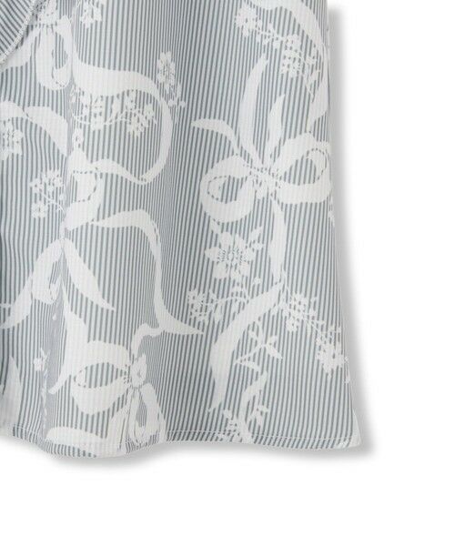 QUEENS COURT / クイーンズコート シャツ・ブラウス | リボンフラワー柄フリルブラウス≪手洗い可能≫ | 詳細15