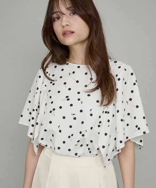 QUEENS COURT / クイーンズコート シャツ・ブラウス | チェリープリント柄ブラウス≪手洗い可能≫ | 詳細4