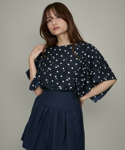 QUEENS COURT / クイーンズコート シャツ・ブラウス | チェリープリント柄ブラウス≪手洗い可能≫ | 詳細9