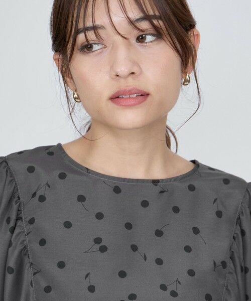 QUEENS COURT / クイーンズコート シャツ・ブラウス | チェリープリント柄ブラウス≪手洗い可能≫ | 詳細21