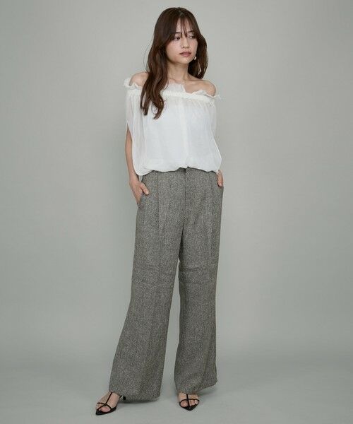 QUEENS COURT / クイーンズコート シャツ・ブラウス | マルチWAYクールメッシュギャザートップス≪手洗い可能≫ | 詳細6