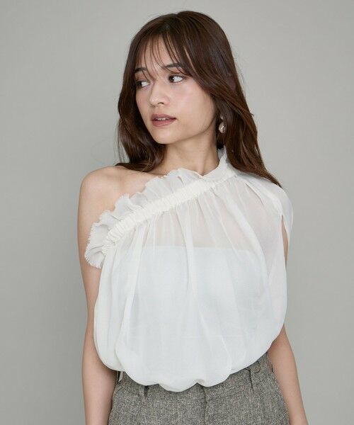 マルチWAYクールメッシュギャザートップス≪手洗い可能≫ マルチWAYクールメッシュギャザートップス≪手洗い可能