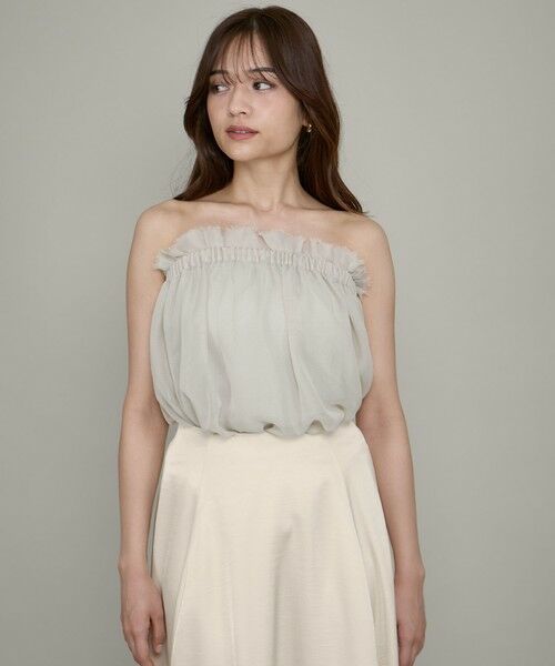 QUEENS COURT / クイーンズコート シャツ・ブラウス | マルチWAYクールメッシュギャザートップス≪手洗い可能≫ | 詳細10