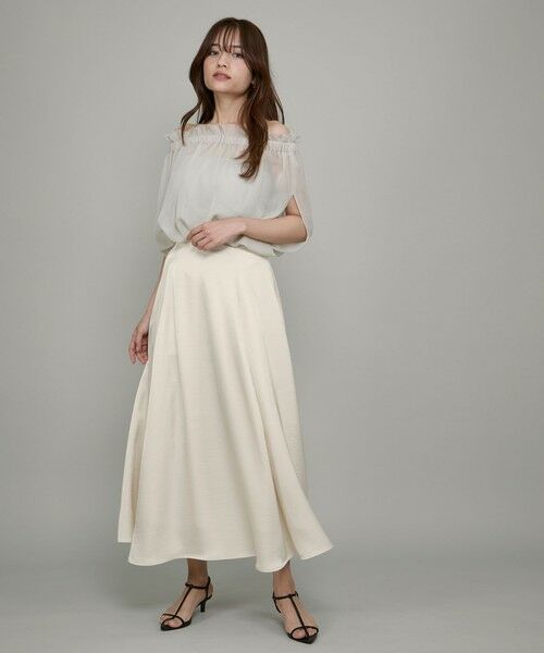 QUEENS COURT / クイーンズコート シャツ・ブラウス | マルチWAYクールメッシュギャザートップス≪手洗い可能≫ | 詳細12