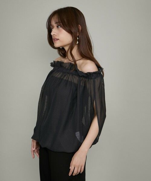 QUEENS COURT / クイーンズコート シャツ・ブラウス | マルチWAYクールメッシュギャザートップス≪手洗い可能≫ | 詳細26