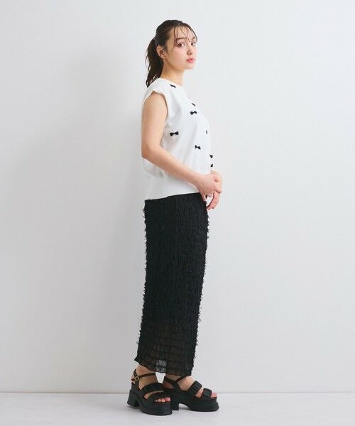 QUEENS COURT / クイーンズコート フラットシューズ | 【LENA】シャーリングプラットフォームサンダル | 詳細20