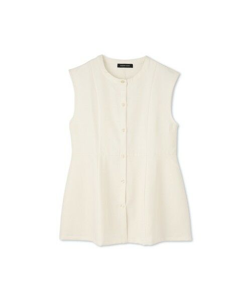 QUEENS COURT / クイーンズコート ダウンジャケット・ベスト | ノーカラーペプラムブラウスジレ≪セットアップ対応/手洗い可能≫ | 詳細5