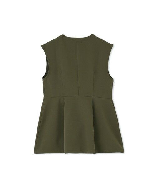 QUEENS COURT / クイーンズコート ダウンジャケット・ベスト | ノーカラーペプラムブラウスジレ≪セットアップ対応/手洗い可能≫ | 詳細15