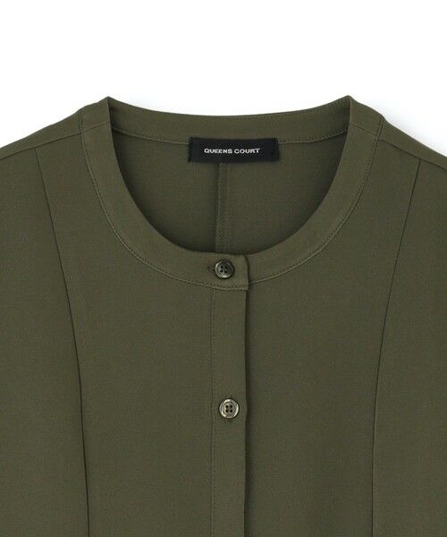 QUEENS COURT / クイーンズコート ダウンジャケット・ベスト | ノーカラーペプラムブラウスジレ≪セットアップ対応/手洗い可能≫ | 詳細16
