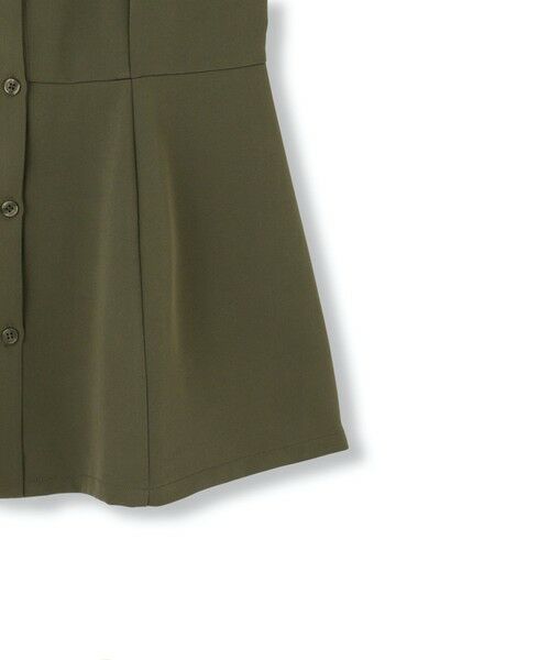 QUEENS COURT / クイーンズコート ダウンジャケット・ベスト | ノーカラーペプラムブラウスジレ≪セットアップ対応/手洗い可能≫ | 詳細18