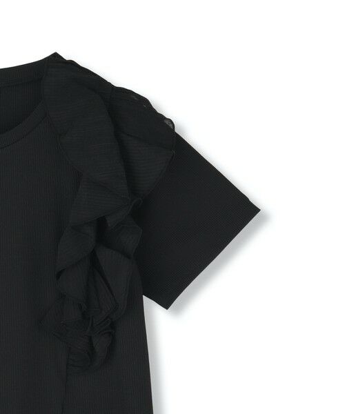 QUEENS COURT / クイーンズコート カットソー | アシメショルダーフリルTシャツ≪手洗い可能≫ | 詳細11