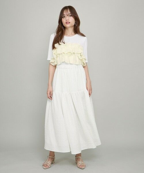 QUEENS COURT / クイーンズコート カットソー | ギャザーフリルTシャツ≪手洗い可能≫ | 詳細7