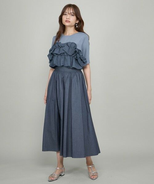 QUEENS COURT / クイーンズコート カットソー | ギャザーフリルTシャツ≪手洗い可能≫ | 詳細16