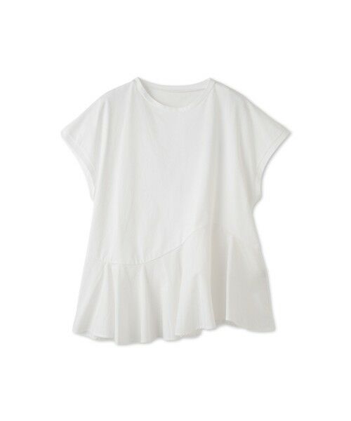 QUEENS COURT / クイーンズコート カットソー | ペプラムフレンチスリーブプルオーバー≪手洗い可能≫ | 詳細4