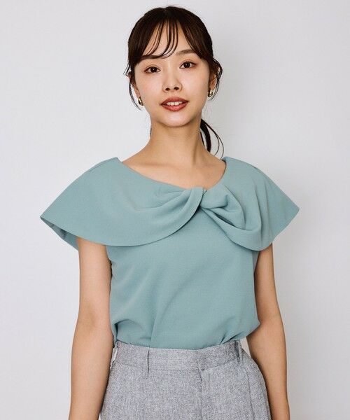 QUEENS COURT / クイーンズコート カットソー | カットジョーゼットケーププルオーバー≪洗濯機で洗える≫ | 詳細9