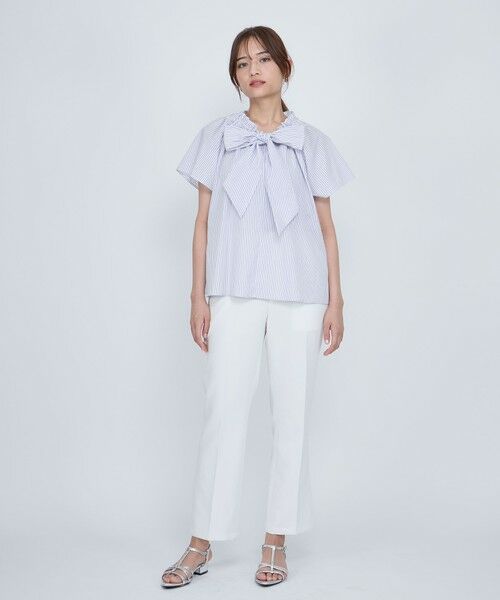 QUEENS COURT / クイーンズコート その他パンツ | センタープレスストレートパンツ≪セットアップ対応/手洗い可能≫ | 詳細4