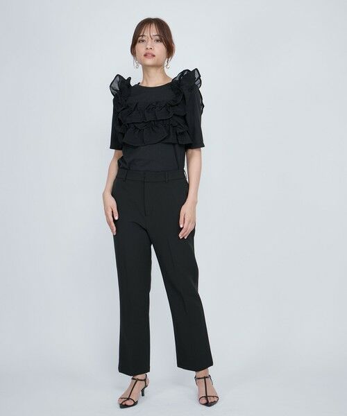 QUEENS COURT / クイーンズコート その他パンツ | センタープレスストレートパンツ≪セットアップ対応/手洗い可能≫ | 詳細9