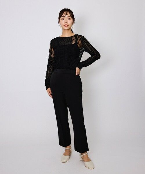 QUEENS COURT / クイーンズコート その他パンツ | センタープレスストレートパンツ≪セットアップ対応/手洗い可能≫ | 詳細11