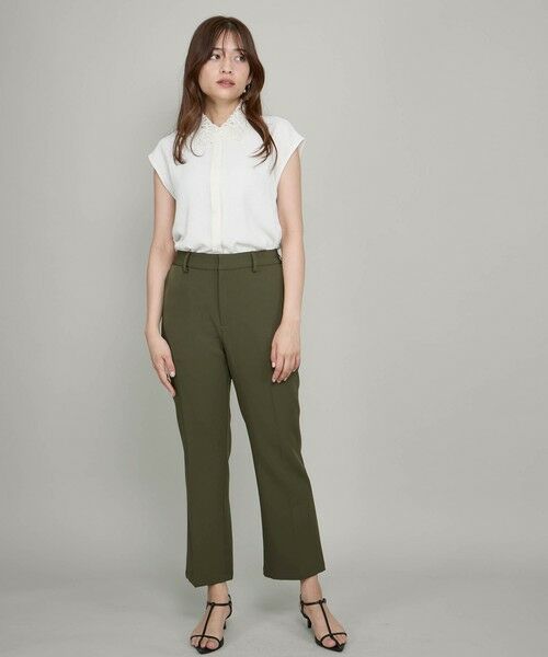 QUEENS COURT / クイーンズコート その他パンツ | センタープレスストレートパンツ≪セットアップ対応/手洗い可能≫ | 詳細21