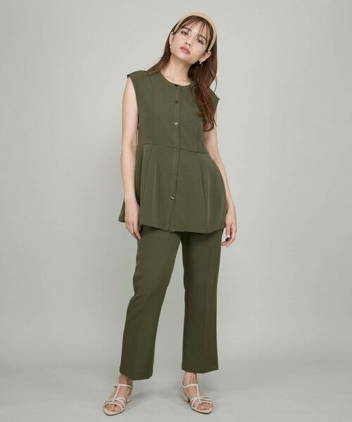 QUEENS COURT / クイーンズコート その他パンツ | センタープレスストレートパンツ≪セットアップ対応/手洗い可能≫ | 詳細23