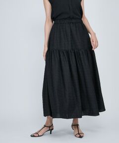 QUEENS COURT / クイーンズコート ミニ・ひざ丈スカート | ポコポコティアードスカート≪手洗い可能≫