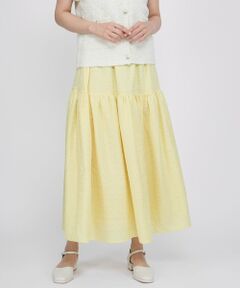 QUEENS COURT / クイーンズコート ミニ・ひざ丈スカート | ポコポコティアードスカート≪手洗い可能≫