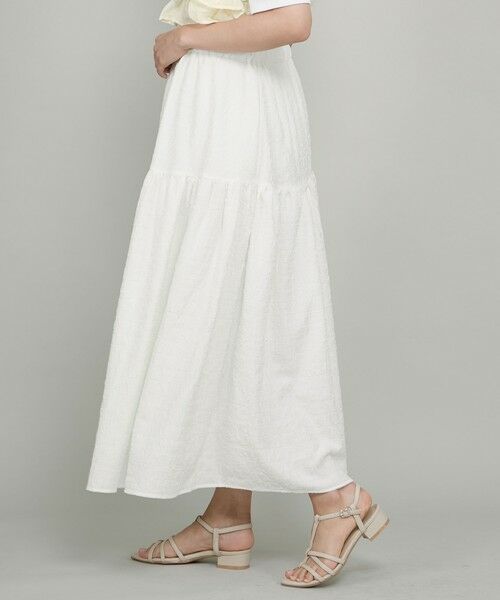 QUEENS COURT / クイーンズコート ミニ・ひざ丈スカート | ポコポコティアードスカート≪手洗い可能≫ | 詳細1