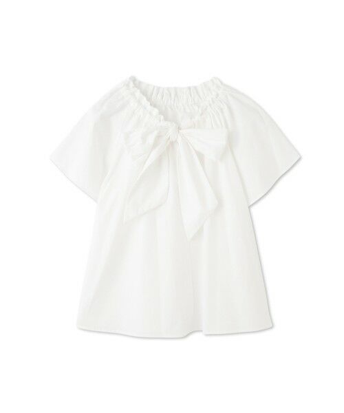 QUEENS COURT / クイーンズコート シャツ・ブラウス | ボウタイリボンフレアスリーブブラウス≪洗濯機で洗える≫ | 詳細4