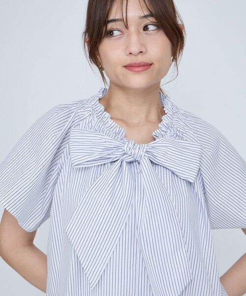 QUEENS COURT / クイーンズコート シャツ・ブラウス | ボウタイリボンフレアスリーブブラウス≪洗濯機で洗える≫ | 詳細17