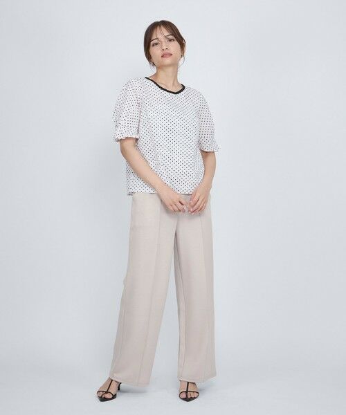 QUEENS COURT / クイーンズコート シャツ・ブラウス | シアサッカーモノトーンドットブラウス≪手洗い可能≫ | 詳細5