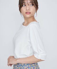 QUEENS COURT / クイーンズコート シャツ・ブラウス | サッカーパールボタンタックブラウス≪手洗い可能≫