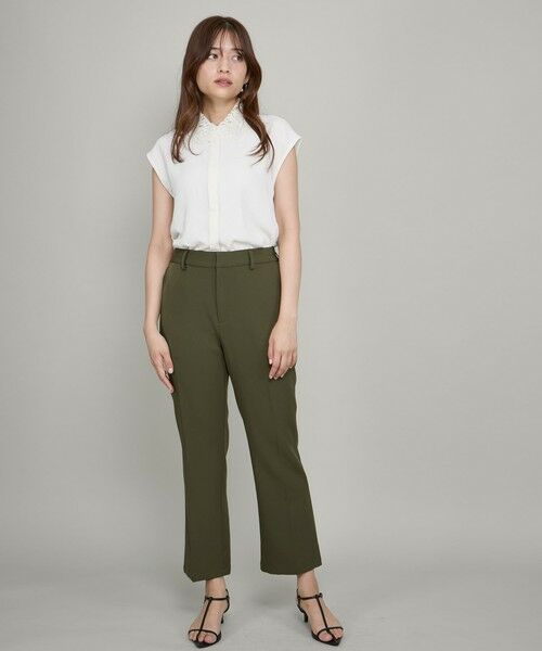 QUEENS COURT / クイーンズコート シャツ・ブラウス | レースカラーフレンチスリーブブラウス≪洗濯機で洗える≫ | 詳細5