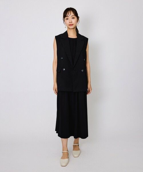 QUEENS COURT / クイーンズコート ロング・マキシ丈ワンピース | コンフォールポンチタックプリーツワンピース≪洗濯機で洗える≫ | 詳細2