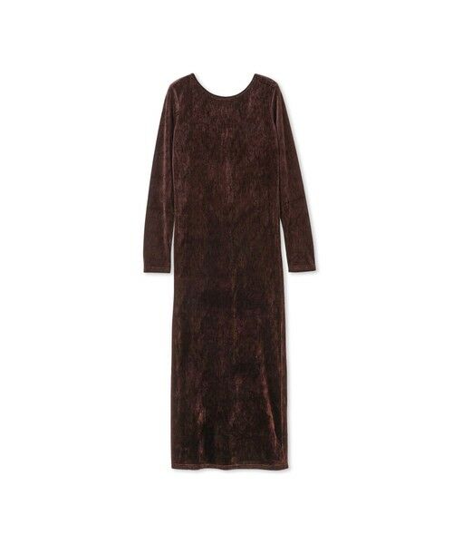 QUEENS COURT / クイーンズコート ロング・マキシ丈ワンピース | ベロアバックシャンワンピース≪手洗い可能≫ | 詳細5